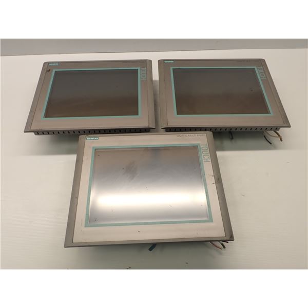 (3) Siemens # 1P 6AV6 644-0AA01-2AX0 MP 377 12" Touch Screens