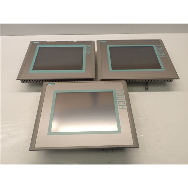 (3) Siemens # 1P 6AV6 643 - 0CD01 - 1AX1 MP277 10" Touch Screens