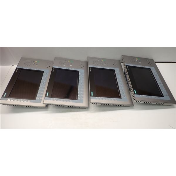 (4) Siemens # 1P 6AV2 124- 1MC01-0AX0 Screens