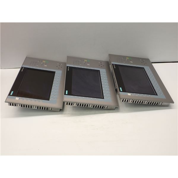 (3) Siemens # 1P 6AV2 124- 1MC01-0AX0 Screens