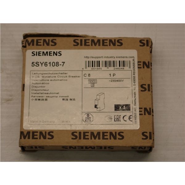 Siemens 5SY6108-7 Circuit Breaker