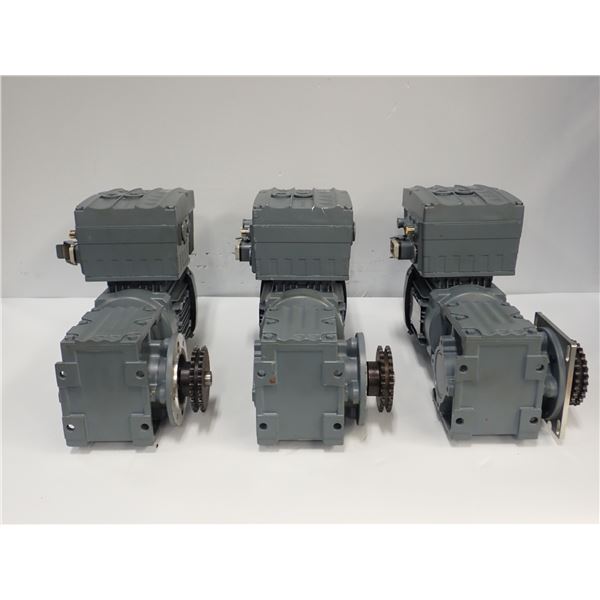 (3) Sew-Eurodrive # WF30 DRS71S4/MM03/MO/AND3 Gear Motors