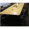 Image 2 : Conference Table 144"x60"x30"H & 10 Upholstered Arm Chairs (Contents not included)