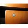 Image 6 : Curved Wooden Reception Desk 80"x76"x43"H w/ File Drawers & Dell Monitors