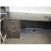 Image 2 : Wooden 'L' Shaped Desk 66"x78" w/ Haworth Chair & File Drawers (Stand/Contents not included)