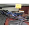 Image 8 : Qty 3 Dell Computer Monitors, Cables & Keyboard