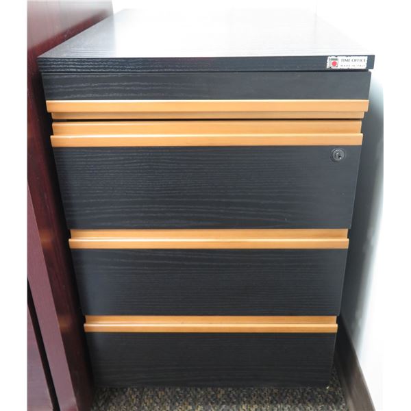 Time Office Wooden 3 Drawer File Cabinet