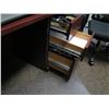 Image 7 : Wooden 'L' Shaped Desk w/ Hutch 72"x85"x67"H, File Drawers, Dell Monitors, Keyboard (Stand not inclu