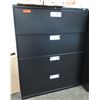 Image 1 : HON Black Metal 4 Drawer Lateral File Cabinet