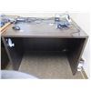 Image 5 : Wooden 'L' Shaped Desk 79"x35" w/ Rolling Chair & File Drawers (Contents not included)
