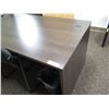Image 2 : Wooden Table Desk 60"x30" w/ Stationary Upholstered Armchair