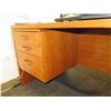 Image 3 : Wooden  Desk 66"x30"x28"H w/ Rolling Chair & File Drawers (Contents/Electronics not included)