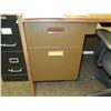 Image 4 : Wooden  Desk 66"x36"x30"H w/ Rolling Chair & File Drawers (Contents not included)