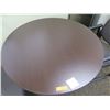 Image 2 : Round Black Table 42"Dx29"H w/ 2 Armchairs & Sanyo Mini Refrigerator SR-366S