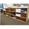 Image 4 : Wooden 4 Section 3 Tier Shelf 154"x13"x42"H (Contents not included)
