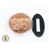 Image 1 : 1-OZ COPPER ROUND - ICE AGE - CAVE LION