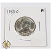 Image 1 : 1960 WASHINGTON QUARTER (90% SILVER) BU