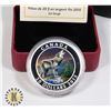 Image 2 : 1-OZ FINE SILVER THE WOLF COLORED COIN 2015