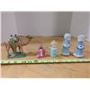 Image 1 : Lot of Ceramic Figures, Camel, Wise Man, Etc.