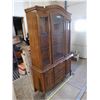 Image 2 : China Cabinet, Glass Doors and Shelves, Approx. 52 X 16 X 80