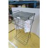 Image 3 : 2 Metal Wire Magazine Racks - 13x17x21 & 13x13x26in.