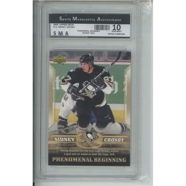 Crosby - Phenomenal Beginnings Card #12 Graded SMA10