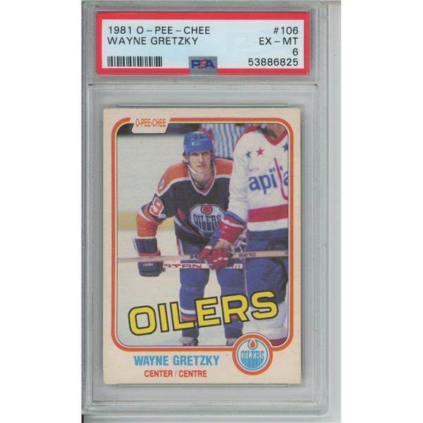 1981-82 OPC Gretzky 3rd Year Card PSA 6