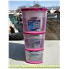 Image 1 : Pink Organizer W/ Contents, Weights, Balloons Etc.