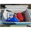 Image 2 : Vintage Coleman Cooler W/ Camp Kitchen Items