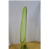 Image 3 : Large Glass Art Vase Green - 24" Tall