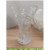 Image 2 : Crystal Pitcher and Punch Set W/ 2 Vases