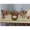 Image 1 : Copper Colored Candle Holders and Tray