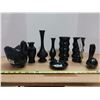 Image 1 : Black Decorative Pieces, Swans, Candle Holders Etc.