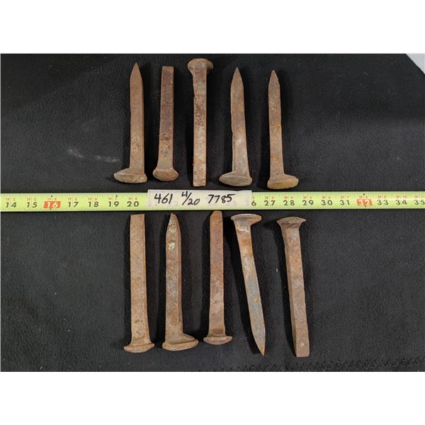 10 Railroad Spikes