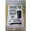 Image 2 : Guinness Plastic Sign & Beer Glass in Box