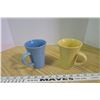 Image 4 : 2pc. - Ceramic Mug Set - Yellow/Blue