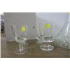 Image 4 : Cut Glass Wine Decanter & 8 Glasses