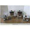 Image 1 : Vintage Chrome Canisters - 4pc.