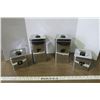 Image 2 : Vintage Chrome Canisters - 4pc.