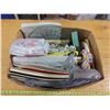 Image 1 : Box of Misc. Items, Kitchenware, Place Mats, Etc.