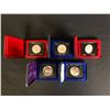 Image 1 : CANADIAN SILVER DOLLAR LOT WITH CASES