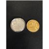 Image 2 : GOLD AND SILVER PLATED BITCOIN LOT