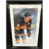 Image 1 : TREVOR LINDEN SIGNED AND FRAMED GLEN GREEN 14 X 22 PRINT