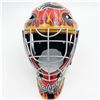 Image 3 : JACOB MARKSTROM SIGNED CLAGARY FLAMES FULL SIZE GOALIE MASK (FROZEN POND COA)