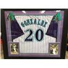 Image 1 : LUIS GONZALEZ DIGNED AND CUSTOM FRAMED ARIZONA DIAMONDBACKS JERSEY INSCRIBED WS MVP (BECKETT COA)