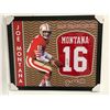 Image 1 : JOE ONTANA SIGNED AND CUSTOM FRAMED SAN FRANCISCO JERSEY (SPORTS CARD EDITION (JSA COA)