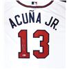 Image 2 : RONALD ACUNA JR. SIGNED ATLANTA BRAVES BASEBALL JERSEY (BECKETT COA)