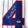 Image 3 : ERNIE BANKS SIGNED CHICAGO CUBS BASEBALL JERSEY (BECKETT COA)