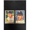 Image 1 : 1952 TOPPS BASEBALL CARD LOT