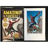 Image 1 : MARVEL COMICS AMAZING FANTASY 15 REPRINT WITH JOHN ROMITA SPIDER-MAN PRINT